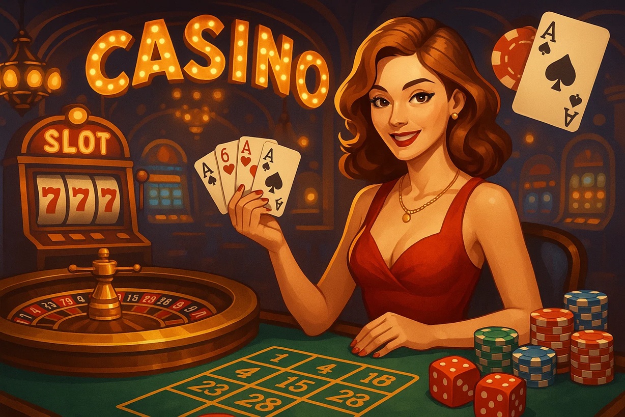 casino customer support illustration